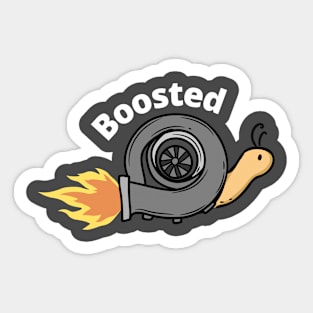 boosted snail turbo Sticker